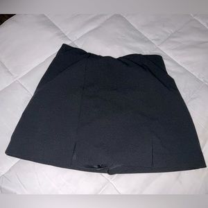 Black mini skirt with built in shorts